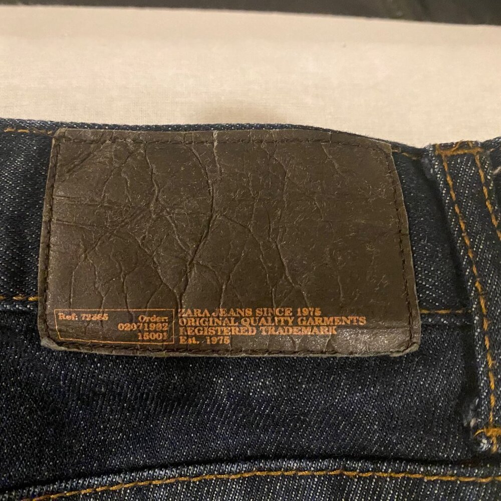 Zara Jeans Denim Collection Mens Jeans 31 Dark Blue - Picture 4 of 4
